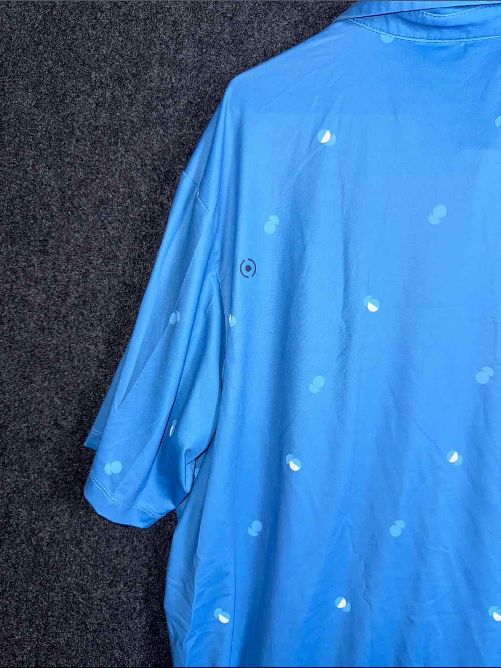 PING Blue Men's Polo with Small Dot Motif - Picture 6 of 6